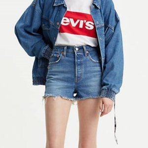 Levi’s High Waisted Stretchy Ribcage Shorts 28 NWT
